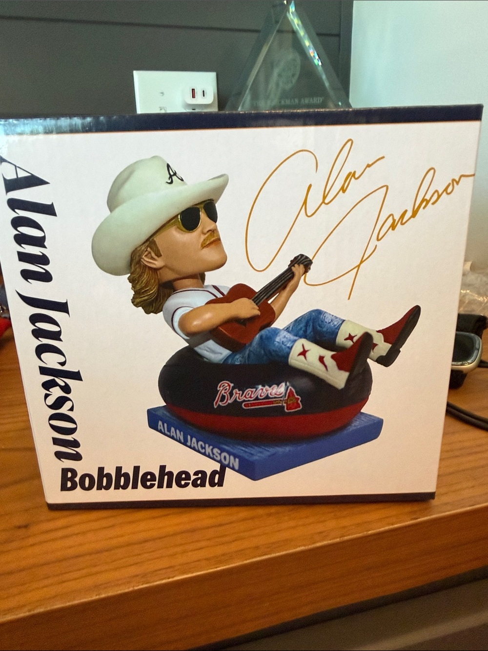 Alan JACKSON White Red Blue Bobblehead Box Art